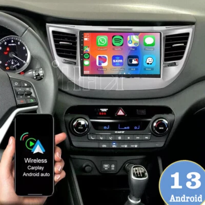 Radio estéreo para automóvil para Hyundai Tucson 2015-2019 Carplay Android 13 GPS navegación 2G+64G Foto 1 de 4