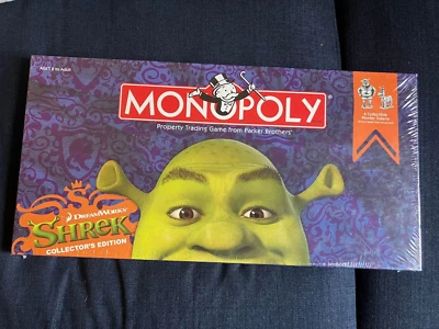 NIB 2007 SEALED MONOPOLY BOARD GAME DREAMWORKS SHREK COLLECTORS EDITION - Image 1 of 2
