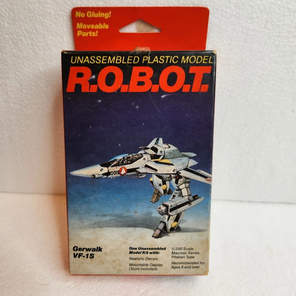 Testors ROBOT 1/200 Macross Gerwalk VF-1S R.O.B.O.T. Model Kit Sealed New In Box - Image 1 of 4