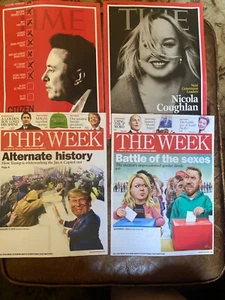 Lot of 11 THE NEW YORKER MAGAZINES  + the week 5  + 2 time magazines - Picture 1 of 6