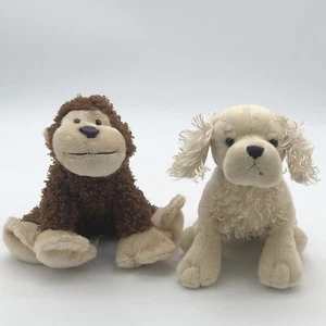 Ganz Webkinz American Golden Dog & Cheeky Monkey Retired Plush No Code - Picture 1 of 13