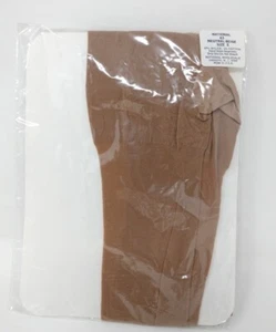 Vtg National NYLON STOCKINGS-Plus Size E, 1 PR , #43,Neutral Beige, Reinforced - Picture 1 of 5