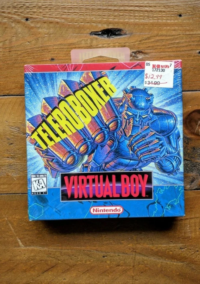 New ✹ TELEROBOXER ✹ Nintendo Virtual Boy Game ✹ Factory Sealed ✹ USA Version - Image 1 of 4