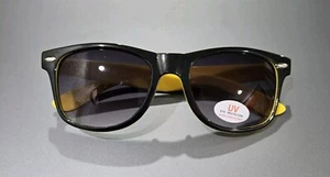 Mike's Hard Lemonade Sonnenbrille schwarz gelb mit grauen Gläsern UV-Schutz neu - Bild 1 von 6