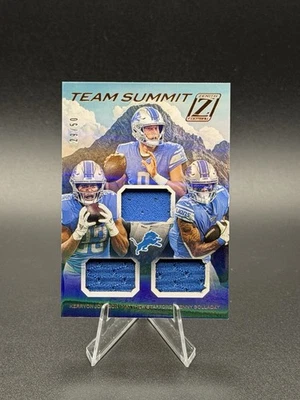 Stafford, Johnson, Golladay 2020 Zenith Team Summit Triple Game Used Patches /50 - Image 1 of 4