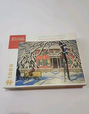 Rompecabezas Lawren S Harris, Casa Roja y Trineo Amarillo, 1000 piezas Arte Granada Foto 1 de 3