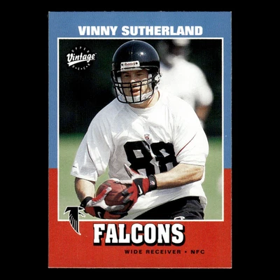 Vinny Sutherland Rookie #205 2001 Upper Deck Vintage Atlanta Falcons Football NM - Image 1 of 3