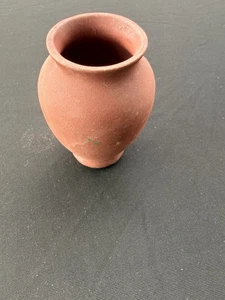 Terracotta Pots Clay Ceramic Pottery Mini Vase Handmade  Marked 4” Tall B84 - Picture 1 of 5