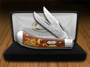 Case XX David Yellowhorse Singer Hammered Chestnut Saddlehorn ###2 1/25 Knife - Picture 1 of 4