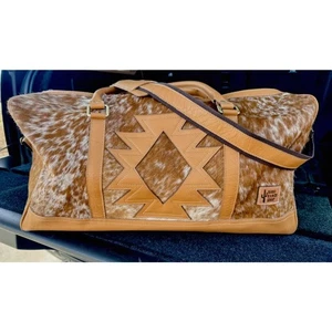 Boho Ranch Aztec Travel Duffle Bag Leder, Rindsleder  - Bild 1 von 4