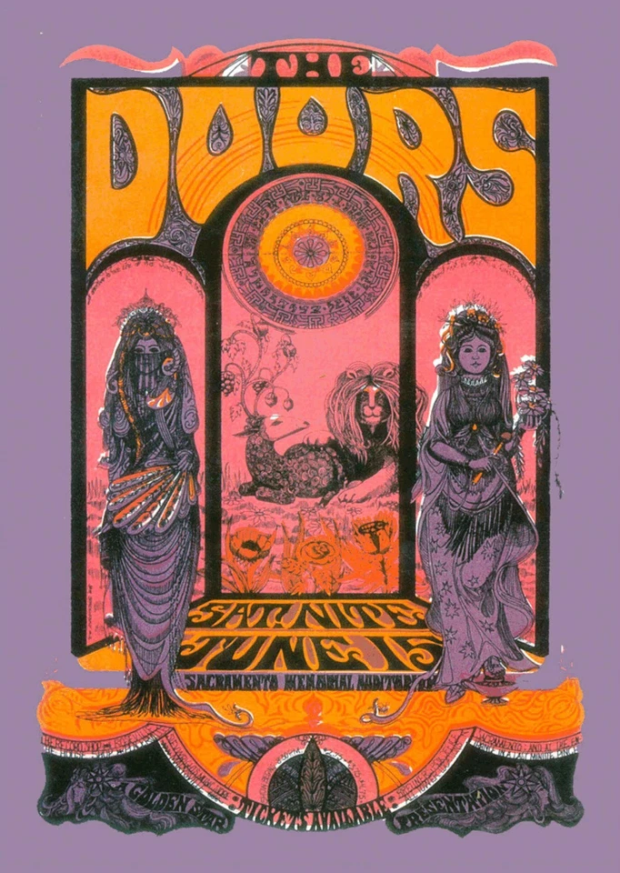 The Doors - Sacramento Memorial Auditorium 1970 - A4 Mini Print/Poster - Image 1 of 1