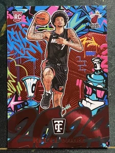 Espejo rojo graffiti Kel'el Ware 2024 totalmente certificado 29/99 #6 (RC) Miami Heat - Imagen 1 de 2