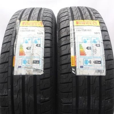 195 75 16C 2x Pirelli 195/75 R16C 107/105T Carrier Neumáticos 2018 Completo - Imagen 1 de 4