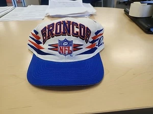 Vintage Denver Broncos Logo Athletic Diamond Cut Snapback Hat - Picture 1 of 7