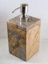 Luxury Brown Marble Bathroom Soap Shampoo & Lotion Dispenser for Home