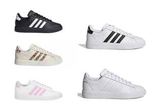 Adidas Essentials Grand Court Leather Women's Fashion Shoes Sneakers - Picture 1 of 21