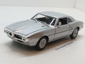 WELLY 67 PONTIAC FIREBIRD 326 H.O. 1:24 METALLIC SILVER W/O BOX FREE SHIP - Picture 1 of 5