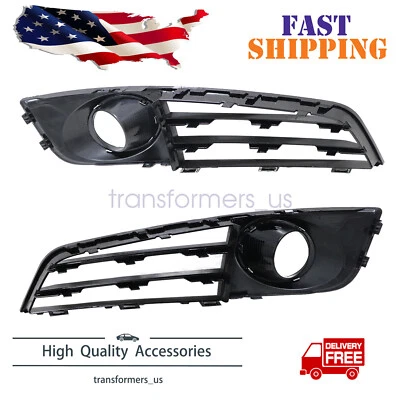 Parachoques delantero para Audi A8 D4 2011-2014 cubierta de luz antiniebla rejilla con par de molduras cromadas Foto 1 de 4