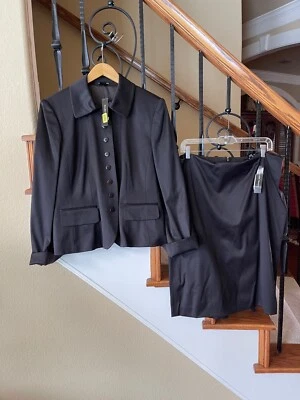 Traje de mujer Ellen Tracy 2 piezas, talla 16, nuevo con etiquetas Foto 1 de 2