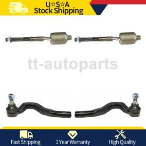 4X Outer Inner Delphi Tie Rod End For Mercedes-Benz E430 2002 2001 2000