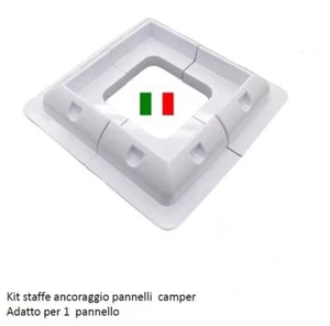 KIT Staffe in abs per fissare un pannello fotovoltaico su camper - Foto 1 di 1