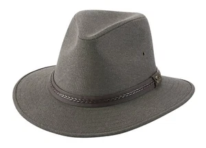 DERRY Gris Fedora Hat Brittoli Capello Bullhide MonteCarlo Tela - Imagen 1 de 1