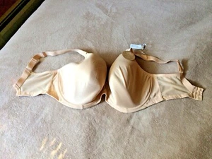 Elomi 38K (H) Nude Bijou   MOULDED PLUNGE  Underwire Cup Bra Style 8720 NWT - Picture 1 of 5