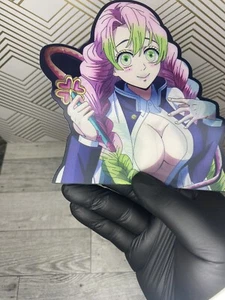 Demon Slayer Mitsuri Kanroji Waifu 3D Lenticular Auto Bewegung Aufkleber Decal Peeker - Bild 1 von 3