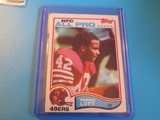 1982 TOPPS RONNIE LOTT  ROOKIE CARD # 486  49ERS
