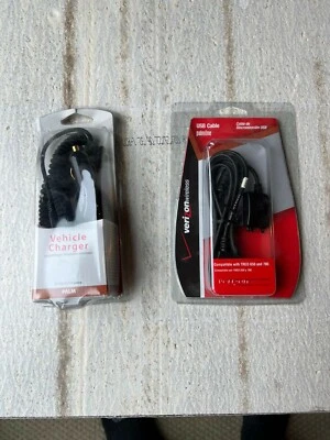 Lot, Verizon Vehicle Charger And USB Cable For Palm New In Box Treo 650 And 700 - Image 1 of 2