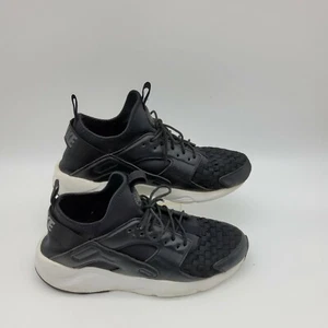Nike Mens Air Huarache 8741-008 BLACK Running Shoes Lace Up Low Top Size 11. 5 - Picture 1 of 5