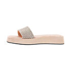 Women's Flip Flop Flat Slide Sandal Rhinestone Crystal Platform Sandals Slippers
