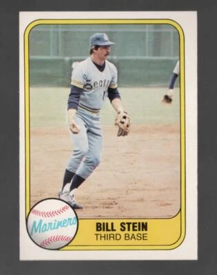 1981 Fleer Bill Stein Seattle Mariners #605 Near Mint or Better - Image 1 of 2
