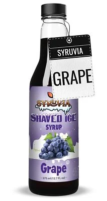 Syruvia 雪锥糖浆 12.7 盎司 - 剃冰糖浆、雪锥、无乳制品 — 第 1/4 张图片