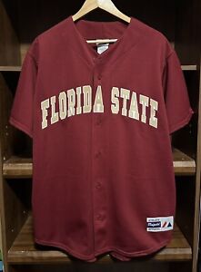 Vintage Majestic Florida State Seminoles FSU Baseball Jersey NCAA - Mens Size XL