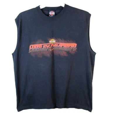 Винтажная женская рубашка без рукавов Harley Davidson 2X с коротким рукавом Old Ben - США - Изображение 1 из 4