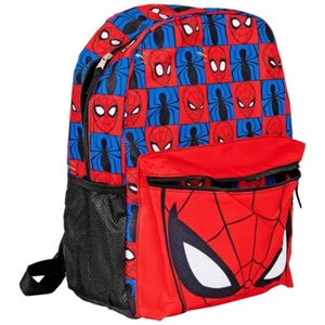 Mochila escolar acolchada de hombro de 16 pulgadas para niños con personajes de Spider-Man de Comics - Imagen 1 de 4