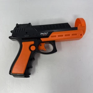 RARE PlayStation 3 Nyko Perfect Shot Gun Controller PS3 83091-U18 Black Orange - Picture 1 of 9