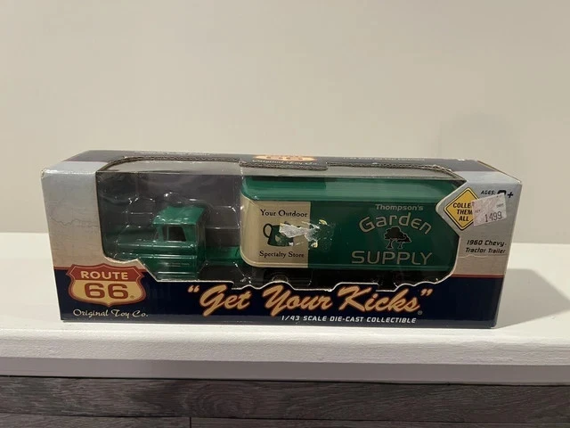 Remolque tractor Chevy Route 66 Get Your Kicks 1960 Thompson's 1/43 fundido a presión Foto 1 de 1