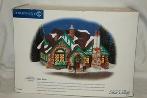 DEPARTMENT 56 SNOW VILLAGE TUDOR HOUSE AMERICAN ARCHITECTURE SERIES #55062 W/BOX - Picture 1 of 12