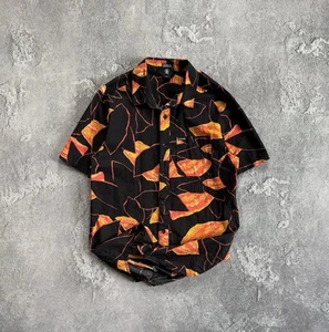 Volcom M All Printed Flowers 🌺 Shirt Button Up Polo Tee Skateboarding Sk8 - Picture 1 of 11