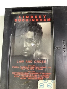 Lindsey Buckingham Law Order 1981 Cassette Tape New Retail Case Fleetwood Mac - Picture 1 of 13