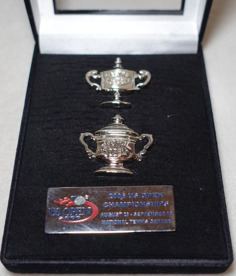 2006 US Open Tennis Championships Original Unique Trophy Collectible Pin Set - Image 1 of 4