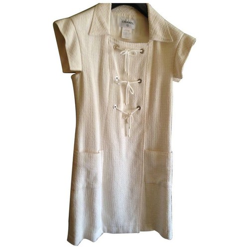 Abito media lunghezza Chanel taglia 42 P29946V16012 tweed toggle 121ca45