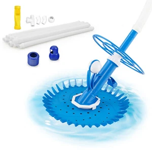 Upgraded Automatic Pool Cleaner Swimming Pool Vacuum Sweeper W/10 Extension Hose - Picture 1 of 8