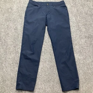 Lululemon ABC Pants Men's 34x31 Blue Warpstreme Stretch Trouser Golf LM5ADFS - Picture 1 of 12