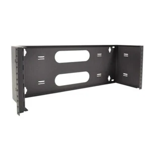 19" Zwei Raum 4 HE Stahl Wandhalterung aufklappbar ausschwenkbar Patch Panel Halterung 6" Tiefe - Bild 1 von 3