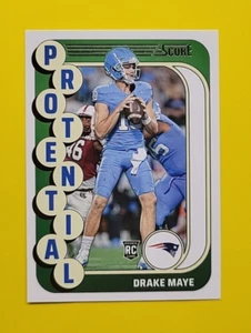 Drake Maye - New England Patriots - 2024 Score Football - Protential - RC - #2 - Picture 1 of 2
