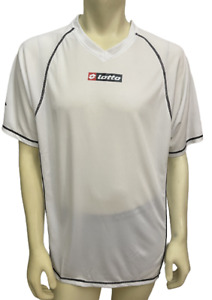 Lotto Italian Sport Mens White Athletic Jersey Shirt Size XL see measurements