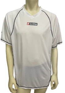 Lotto Italian Sport Mens White Athletic Jersey Shirt Size XL see measurements - Picture 1 of 3